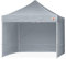 ABCCANOPY 3×3M Faltpavillon, Tragbarer und Stabiler Partyzelt, Wind- und Regendichter Gartenpavillon, mit 4 Seitenteilen,Grau