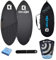 142,2 cm Kohlefaser Skimboard Paket in Colbalt Grey - Inklusive Tasche, Wachs, Tailpad & Archbar