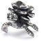 Trollbeads Charm Lotus Schildkröte aus Sterling-Silber in der Farbe Silber, TAGBE-40115