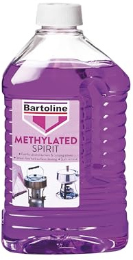 Bartoline Methylated Spirit 2 l– Premium Fuel for Alcohol Burners & Stain Remover for Hard Surfaces