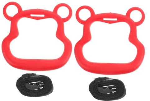 BESPORTBLE Junge Mädchen Turnringe Indoor Fitness Trainingsgerät Für Junge Mädchen Hängeringe Multifunktions-trainingsringe Für Stange Mit Verspieltem Cartoon-Design Für Körperliche Aktivität