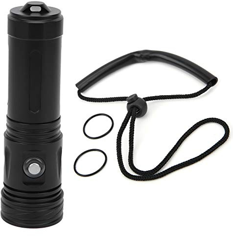 Luz de buceo, IPX8 impermeable linterna de buceo, linterna de buceo, luz LED, lámpara de iluminación subacuática profesional