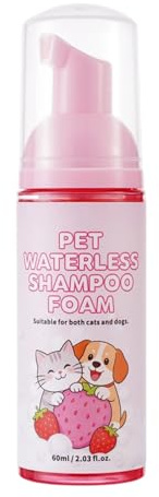 Shampoo per conigli, 60 ml, senza acqua, per porcellini d'India, per conigli, criceti, ricci, porcellini d'India, per la casa, il bagno, i viaggi