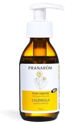 Pranarôm Huile Végétale Calendula Bio 100 ml | La plus douce des huiles, apaise les peaux sensibles et les démangeaisons. Idéale pour bébé.
