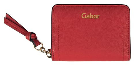 Gabor bags , MALIN WALLETS, Damen, Reißverschluss Geldbörse, klein, S, rot, 10,8x2,5x7,7cm