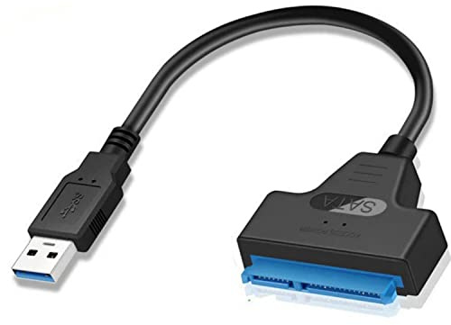 SZJUNXIAO Adattatore USB 3.0 a SATA Adattatore USB 3.2 Gen 1 Porta a SSD esterno/HDD 2.5'' sata Supporto UASPsata I II III per Windows, Mac, Linux (EC-SSHD)
