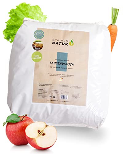 SteirerNatur Tausendsassa Bio Dünger für Hochbeet & Gärten 1,5kg / 10kg - 100% organischer Pflanzendünger - Gartendünger - alternativ zu Hornspäne Dünger - Kompostbeschleuniger Schnellkomposter (10KG)