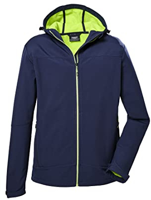 killtec Hombre Chaqueta softshell/outdoor con capucha MN SFTSHLL JCKT, dunkelnavy, XL, 41057-000
