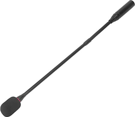 Fydun Schwanenhalsmikrofon 17,7 Zoll, Flexible Rauschunterdrückung Schwanenhals Steckermikrofon mit Betriebsanzeige Hohe Leistung für Besprechungsräume