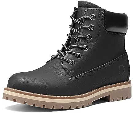 Bruno Marc Stivali Uomo da Stivali Classici Scarponcino Caldo Antiscivolo Comode Moda Fodera in Rete Stivaletti,Size 41,Nero Fodera in Rete,SBSB226M-1