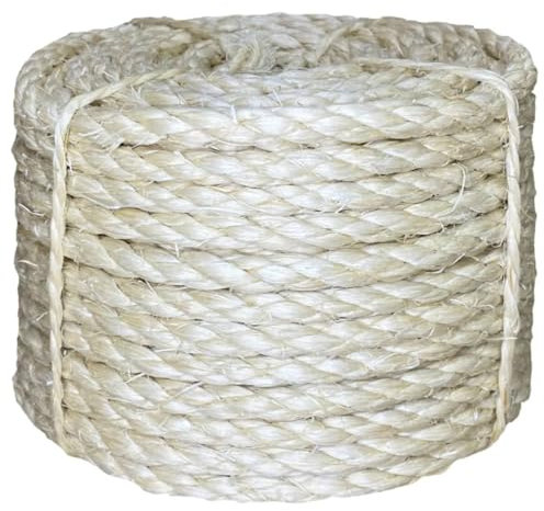 Homgoday Cuerda Sisal 100% 8mm 25m Muebles para Interior Exterior Casa Salón