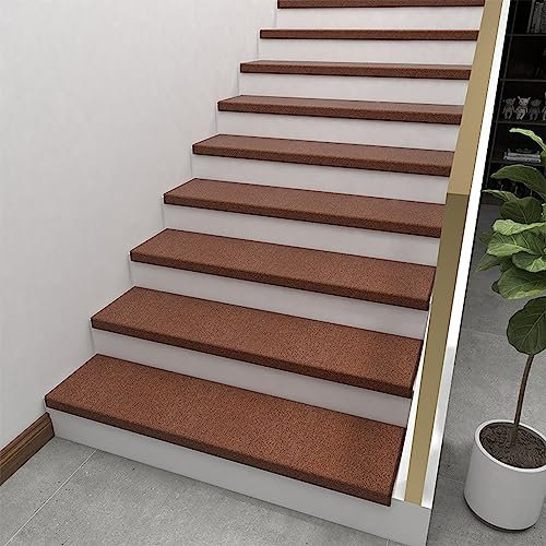 SORVA Treppenstufen für Treppen, rutschfeste Treppenstufen, Selbstklebende Treppenstufen im 5er-Pack, Treppenpolster, Treppenmatten, Sicherheitsteppich für Kinder und Hunde