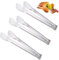3 Piezas Pinzas de Cocina Multifuncional de Acero Inoxidable, 7 Pulgadas Metalicas Pinzas de Barbacoa, Pinzas para Ensalada Carne, Pinzas de Alimentos de Servir para Cocinar, Asar, Buffet, Bistec, Pan