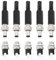 VGOL 5 Sets DC Power Plug Connector 5.5mm x 2.1mm Male DC Power Plug Connector Screw Lock Female Panel Socket Mount Adapter for Media Players Car Stereos