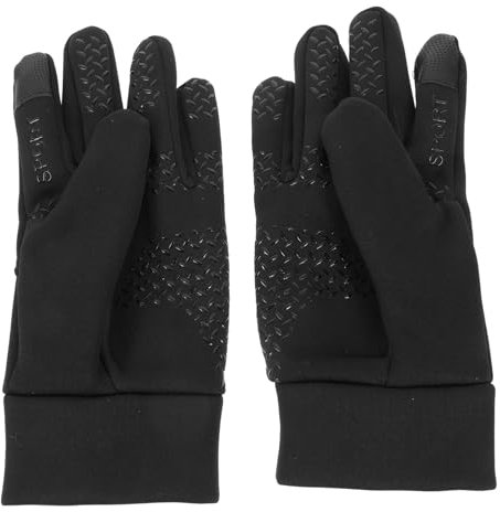 JUMPLAWN 1Paar Vollfinger für Herren Wind und rutschfest Touchscreen Fähig für Radfahren Skifahren und Outdoor Aktivitäten