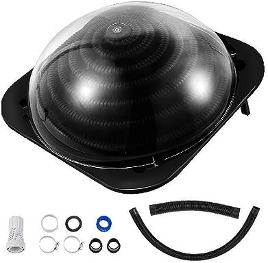 NGBFF Riscaldatore Piscina, Comodo riscaldatore Solare a Cupola in Terra/Fuori Terra scaldabagno for Piscina Cupola riscaldata dal Sole Nero for Piscine all'aperto