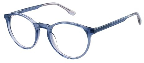 BOTANIQ Brille mit Sehstärke für Herren optional mit Sonnenbrillentönung oder Blaulichtfilter, Rund, gefertigt aus Acetat, Modell: BIO-1130-105 (inklusive Brillenetui)
