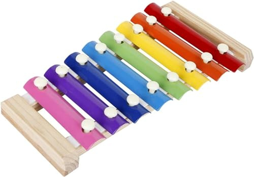 Glockenspiel xylofon, xylofon 8 skalor/13 skalor xylofon trä xylofon med 2 klubbor slagverk musikinstrument