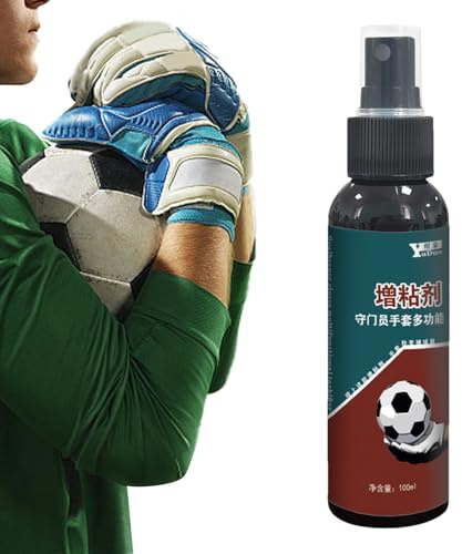 WJnflQN Spray de agarre para guante de fútbol, spray de agarre para limpieza profunda, protección líquida antideslizante y limpiador para fútbol, balonmano, hockey y tenis
