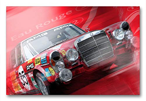 Premium Textil-Leinwand 90 x 60 cm Quer-Format Mercedes 300 SEL 6.9, Leinwanddruck von Bernd Michalak