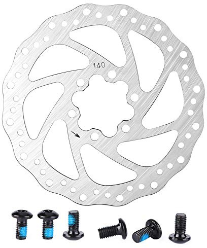 Bromsskiva, bromsskiva i rostfritt stål för cykelbromsbelägg bromsdel (140 mm)
