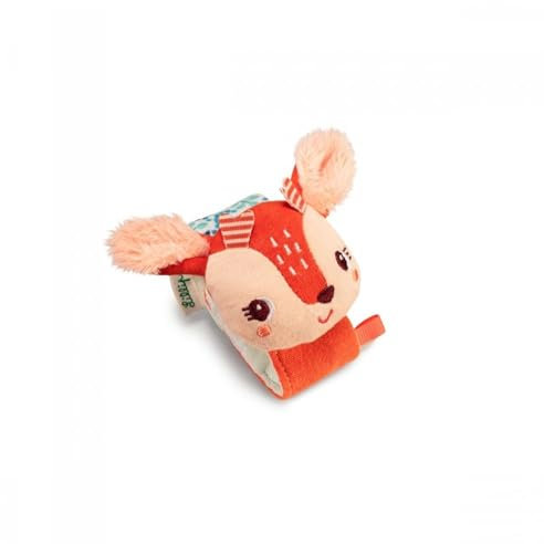 Lilliputiens - Stoffarmband-Rassel Stella das REH - Weiches sensorisches Spielzeug für Handgelenk oder Fußknöchel mit Glöckchen und Knisterpapier - Fördert Sehen und Hören