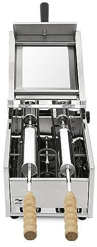 ALSUP Camino Cake Oven Cake Pop Roller Machine Ice Cream Cone Grill Maker con 2 rulli di Cottura per Ristorante Cucina di casa,110v