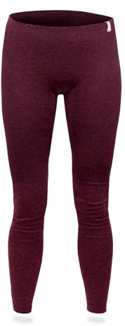 SES Thermounterhose Damen Lang Bordeaux 52 aus Baumwolle - Atmungsaktive Lange Unterhose Damen - Thermohose Winter für Wärme & Komfort