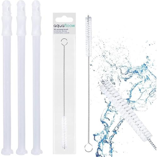 3x Milchansaugrohr Set für DeLonghi 5313232961 – Transparent 15,7 cm + Reinigungsbürste – Zubehör für Kaffeemaschine, Milchsystem, Flaschen, Trinkhalme