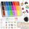 GOLDGE Fuse Bead Kits - 24 Color Iron Bead Set (6300 Pcs) with Pegboards, Ironing Papers, Tweezers, Pattern Guide, Lanyards, Hair Pins, Hair Bands - Kids Arts & Crafts