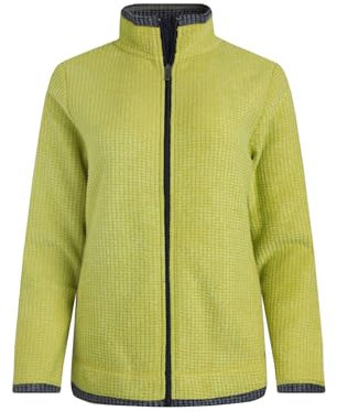 Weird Fish Ariana Full Zip Grid Fleece Tarragon Size 14. (Jumper/Sweater/Fleece)