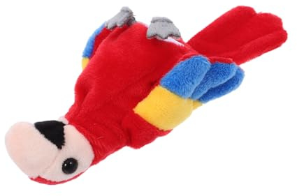 INOOMP Mini Marioneta de Dedo Loro de Felpa para Niños, Diseño y, Juguete Educativo Interactivo para Narración de Historias en Fiestas y Juegos Creativos