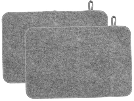 Sauna Mat - 2x colchón de fieltro ultra, almohadilla de aislamiento de calor absorbente de agua, protector de banco sin deslizamiento de larga duración | Accesorio de la sala de vapor para la du