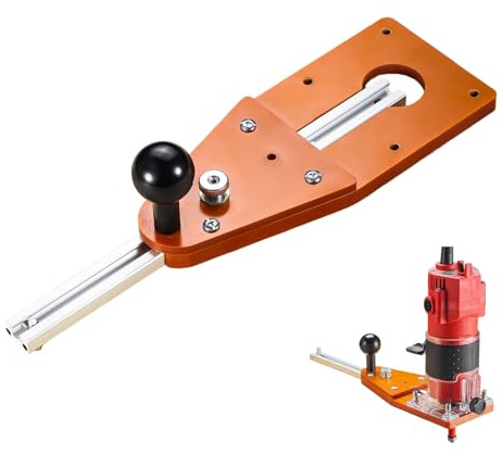 Fresa circolare per router, guida regolabile, con manico ergonomico a sfera, guida circolare per fresatura, falegnameria, lavoro, attività all'aperto, casa, officina