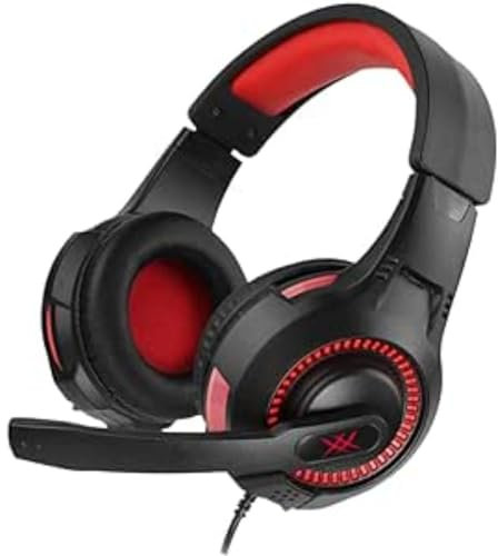 THOMSON Casque Filaire Jack 3,5 Roxxor Gaming Anti-Bruit,Micro Réglable pour PC/PS4/PS5/Xbox One/Tablette