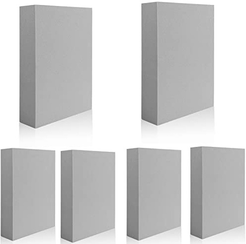 6 piezas de espuma de estampación,2 bloques de espuma moldeables reutilizables para hacer tarjetas de fondos y frentes de tarjetas,sellos de espuma moldeables,sello de espuma seca de plástico