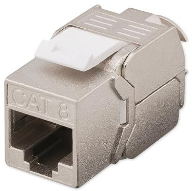 Goobay 61129 - Módulo Keystone Cat 8.1 STP / RJ45 Hembra - hasta 2 GHz / 25-40GBase-T/conector de Cable de Red