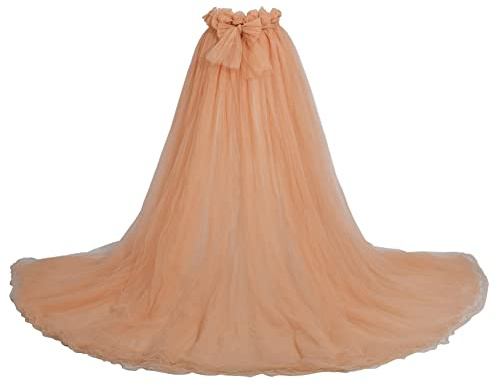GRACEART Matrimoni Gonna lunga da donna Donne Puffy Tutu Tulle Gonna Spiaggia Ballo Festa, Champagne, Taglia unica