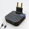 3-Stars Flachsteckdosenleiste mit USB, 4000 W, höhere Leistung, 4 Steckdosen, 2 USB-Ladeanschlüsse und 2 Steckdosen, schlankes Design, flach, extra flach, 180° drehbarer Kopf, Schwarz