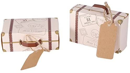 Mini Valise élégante, Coffret de Bonbons, Roman Portable pour Réception- pour bébé, Anniversaire, 50 Pièces