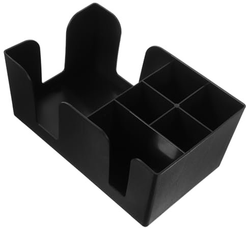 BESTOYARD Teebeutelbox Organizer Mehrfächer Design Für Pappbecher Zuckerpäckchen Kaffeebar-Organizer Aus Robustem Material Minimalistisches Erscheinungsbild