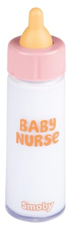Smoby - Baby Nurse Magisches Fläschchen - Puppenflasche mit magischem Milcheffekt, verschwindender Inhalt - Rollenspiel & Puppenzubehör, für Kinder ab 12 Monaten