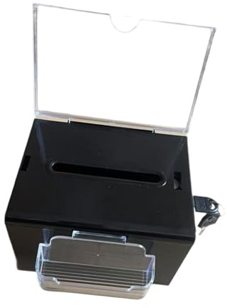 Colcolo Box di suggerimenti Box di di di grande capacità Raccolta di opinioni Case di raccolta di biglietti da visita Case di donazione per Desktop, Nero