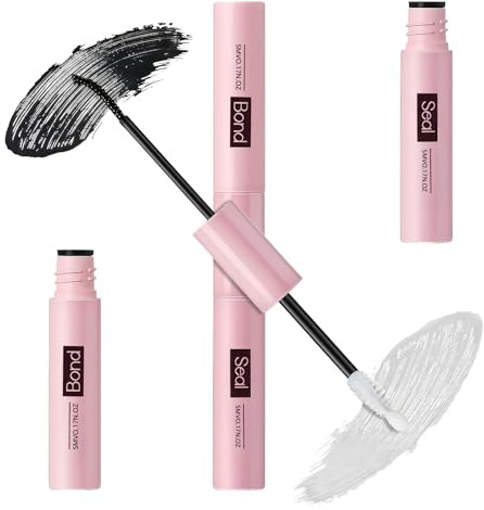 Bond and Seal Lash Glue – Cluster Eyelash Glue for DIY Extensions, Super Strong Hold Lash Adhesive, Safe & Long-Lasting Lash Bond and Seal, Mascara Wand Cluster Lash Glues for Sensitive Eyes
