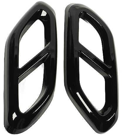 lyrlody Cubierta del Tubo de Escape, Embellecedores de Escape de ABS con Superficie Adhesiva, para Clase GLC X254 AMG Line a Partir de 2022 (negro brillante)