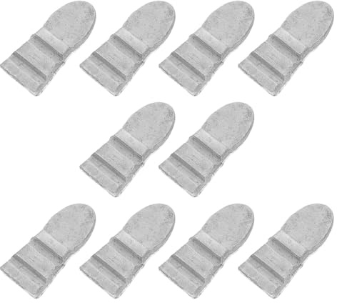 Healifty 10pcs Heavy Duty Steel Handle Wedges Round Hammer and Axe Handles Sturdy Roofing and Felling Wedge Kit for Reinforcement and Replacement