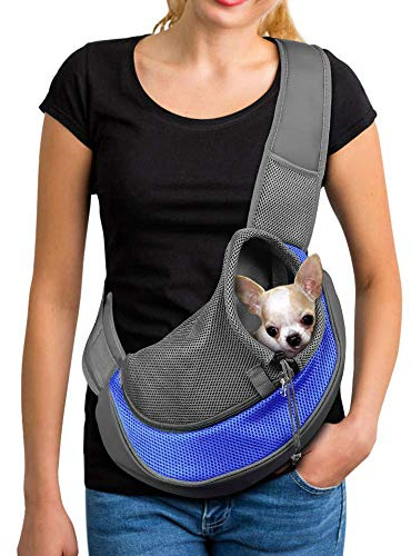 PETEMOO Sac de Transport Bandoulière pour Chat et Chien - Épaule Transporteur Sling pour Animaux de Compagnie