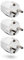 HEITECH PVC Schutzkontakt Stecker bruchsicher - 3x Schutzkontaktstecker weiß, 250V, 16A, IP20 für Innenbereich - Schuko Stecker