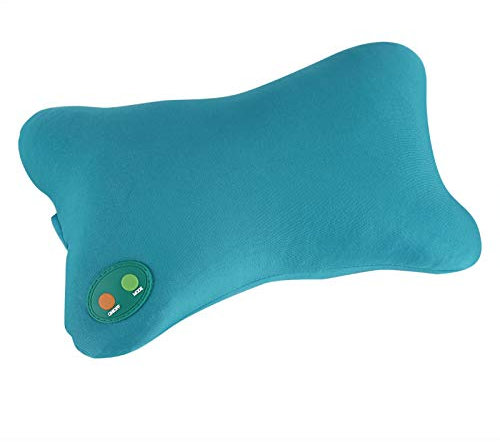 Aufblasbares Nackenmassagekissen, Rückenmassagegerät, Rückentrainer, 5 Modi, Vibrations-Tiefengewebekneten, weiches Kissen für Schultern, Waden, Beine, Füße, Zuhause, Büro, Stuhl und Auto