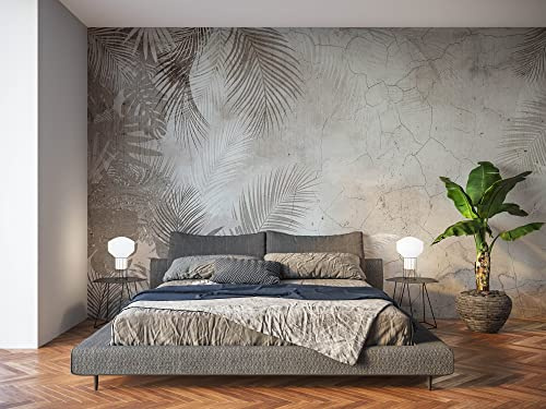 Oedim Fotomural Vinilo para Pared Estampado Hojas de Palmera, Mural, Fotomural Vinilo Decorativo, 400x300cm, Decoración comedores, Salones, Habitaciones